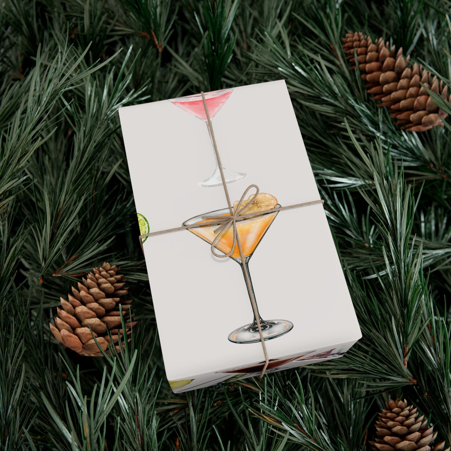 Cocktail Gift Wrap Papers - Festive Wrapping for Parties, Birthdays, Showers, and Celebrations,