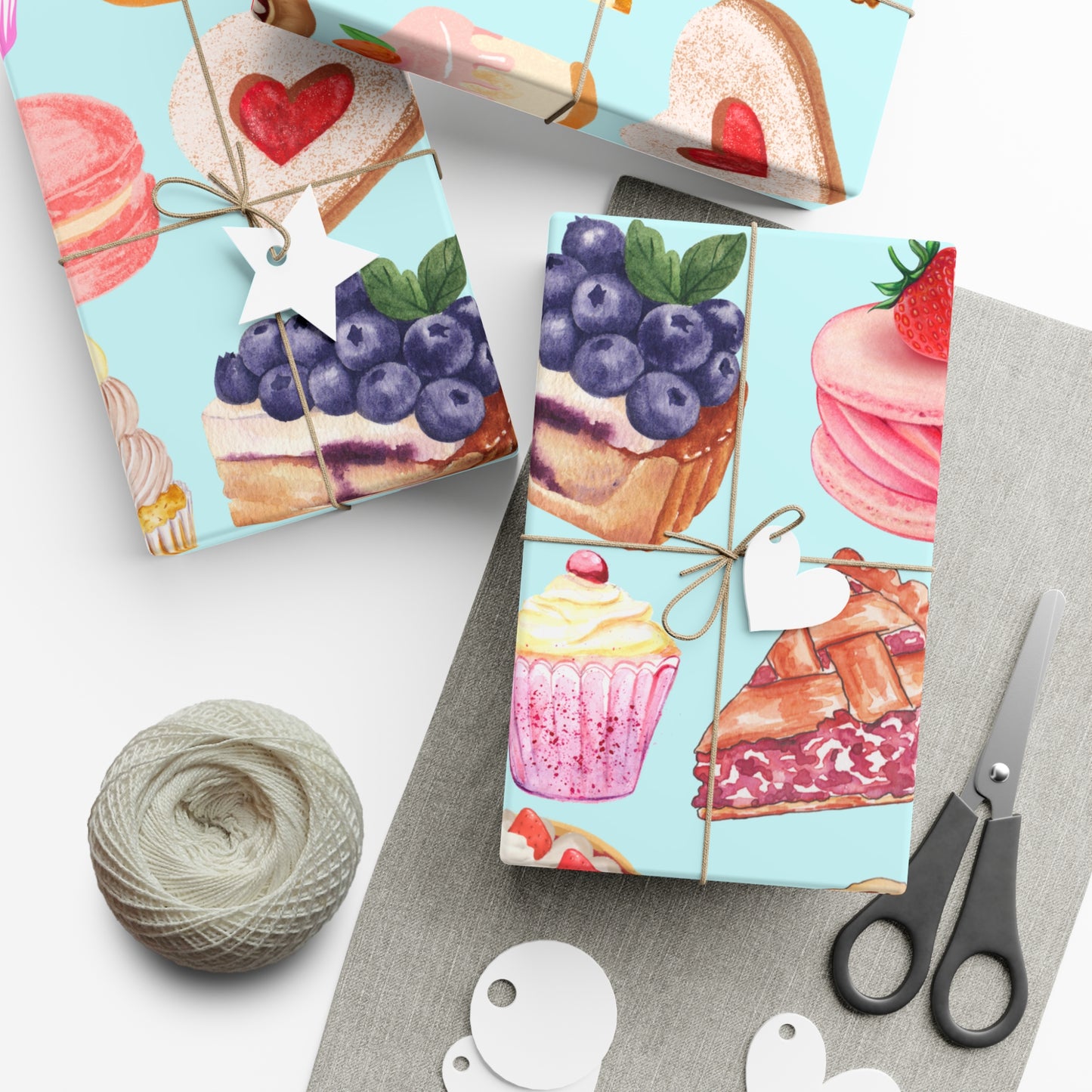 Delightful Dessert Gift Wrap Papers | Sweet Treats Gift Wrap, Birthday Wrap, Celebration Wrapping Paper, Unique Gift Packaging, Party [...]