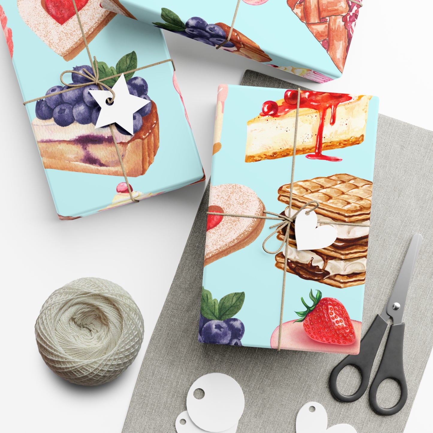 Delightful Dessert Gift Wrap Papers | Sweet Treats Gift Wrap, Birthday Wrap, Celebration Wrapping Paper, Unique Gift Packaging, Party [...]