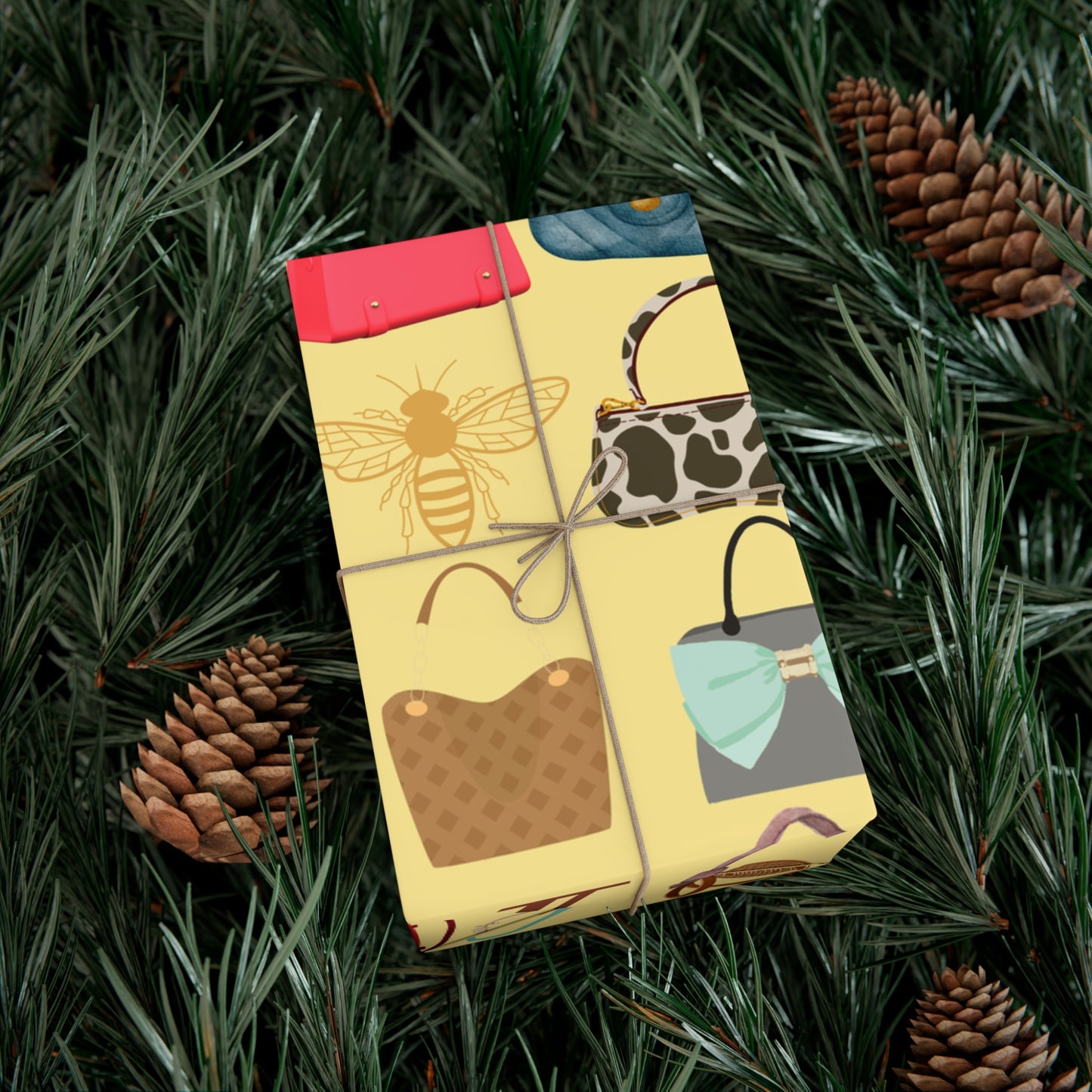 Chic Designer Gift Wrap Papers - Stylish, Trendy, Luxury Handbag Designs for Holidays, Birthdays, Special Occasions, Party Wrap, [...]