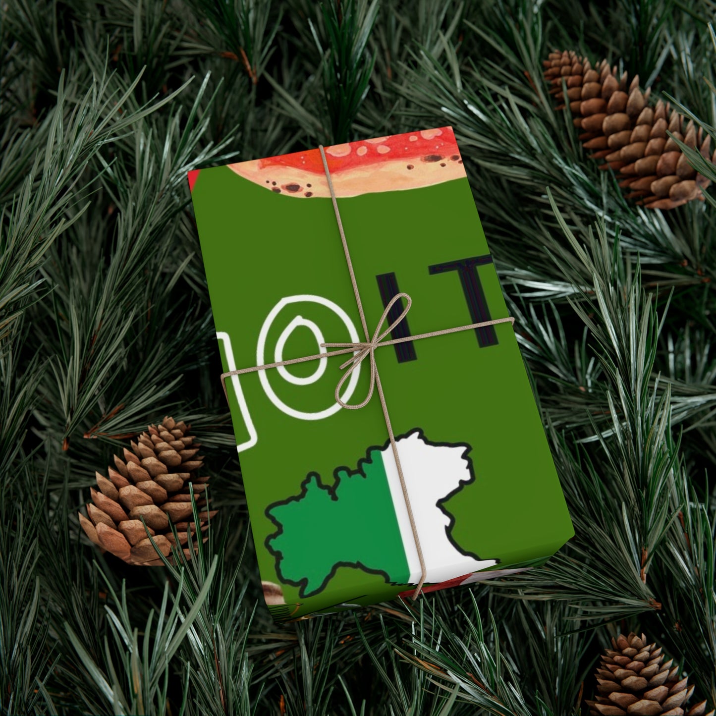 Italian-Themed Gift Wrap Papers, Perfect for Birthdays, Holidays, Weddings, or Any Celebration, Green and Colorful Designs
