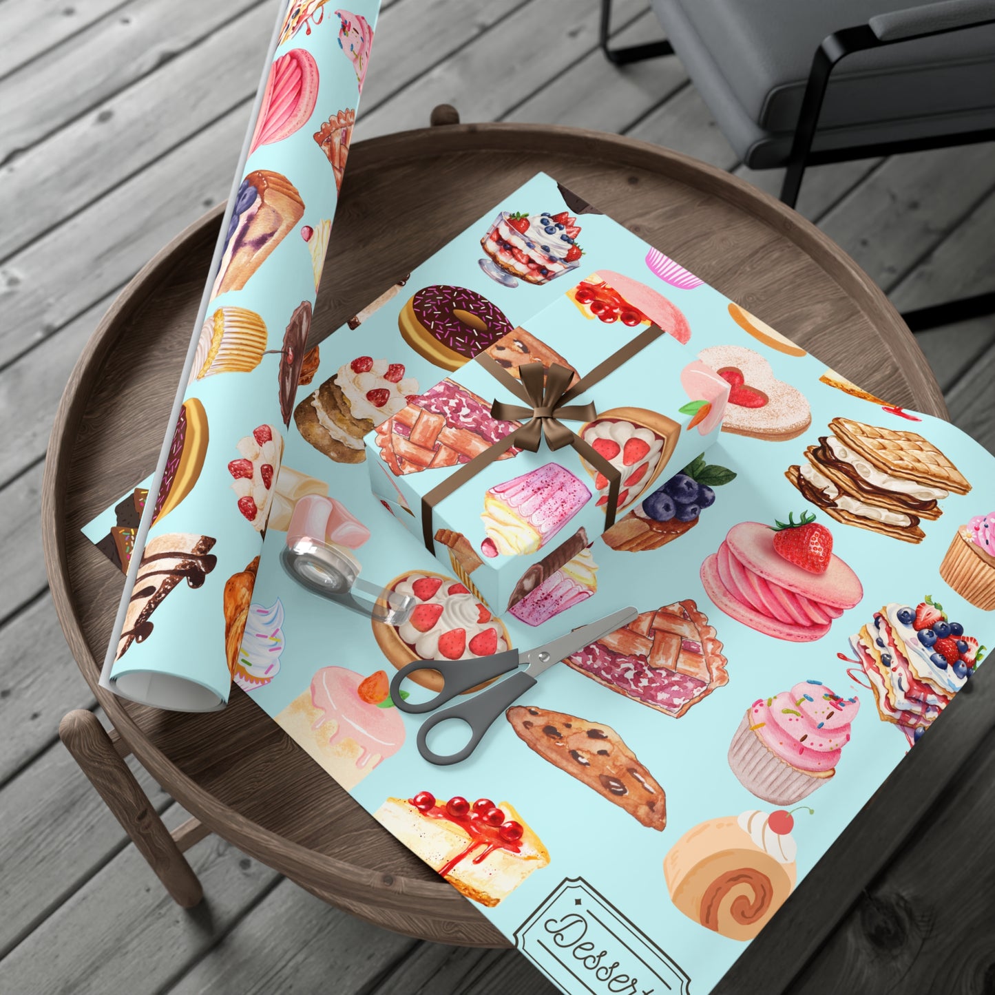 Delightful Dessert Gift Wrap Papers | Sweet Treats Gift Wrap, Birthday Wrap, Celebration Wrapping Paper, Unique Gift Packaging, Party [...]
