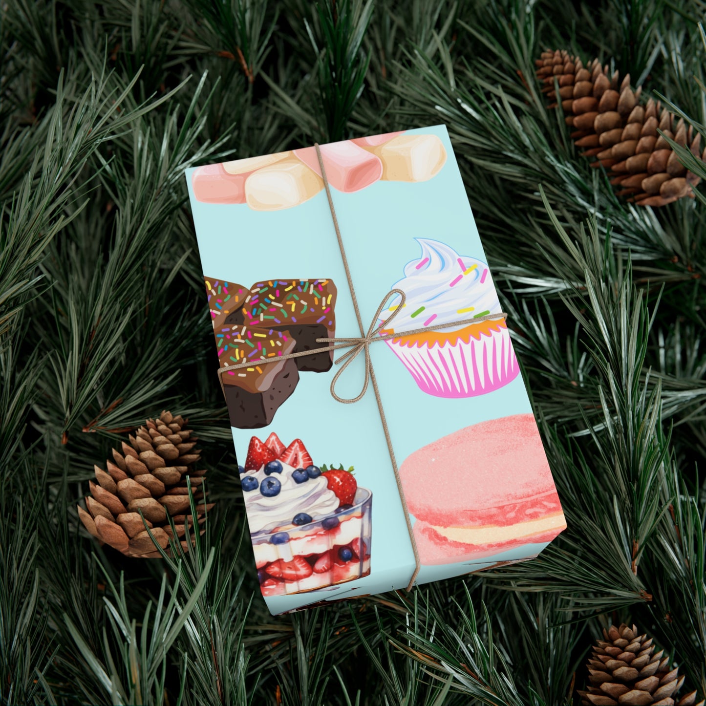 Delightful Dessert Gift Wrap Papers | Sweet Treats Gift Wrap, Birthday Wrap, Celebration Wrapping Paper, Unique Gift Packaging, Party [...]