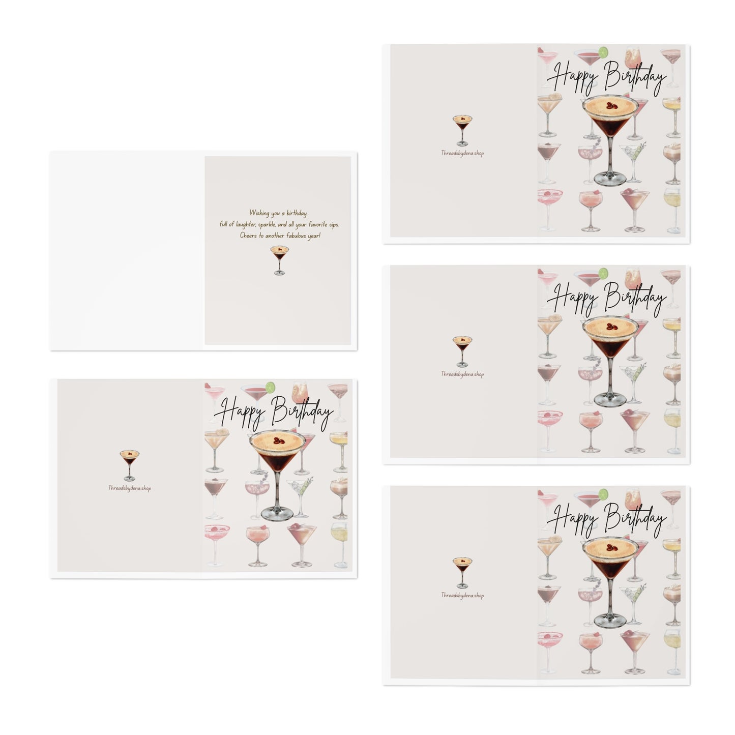 Multi-Design Greeting Cards (5-Pack) - Versatile Cards for Every Occasion, Handmade Stationery, Birthday Invitations, Thank You Notes, [...]