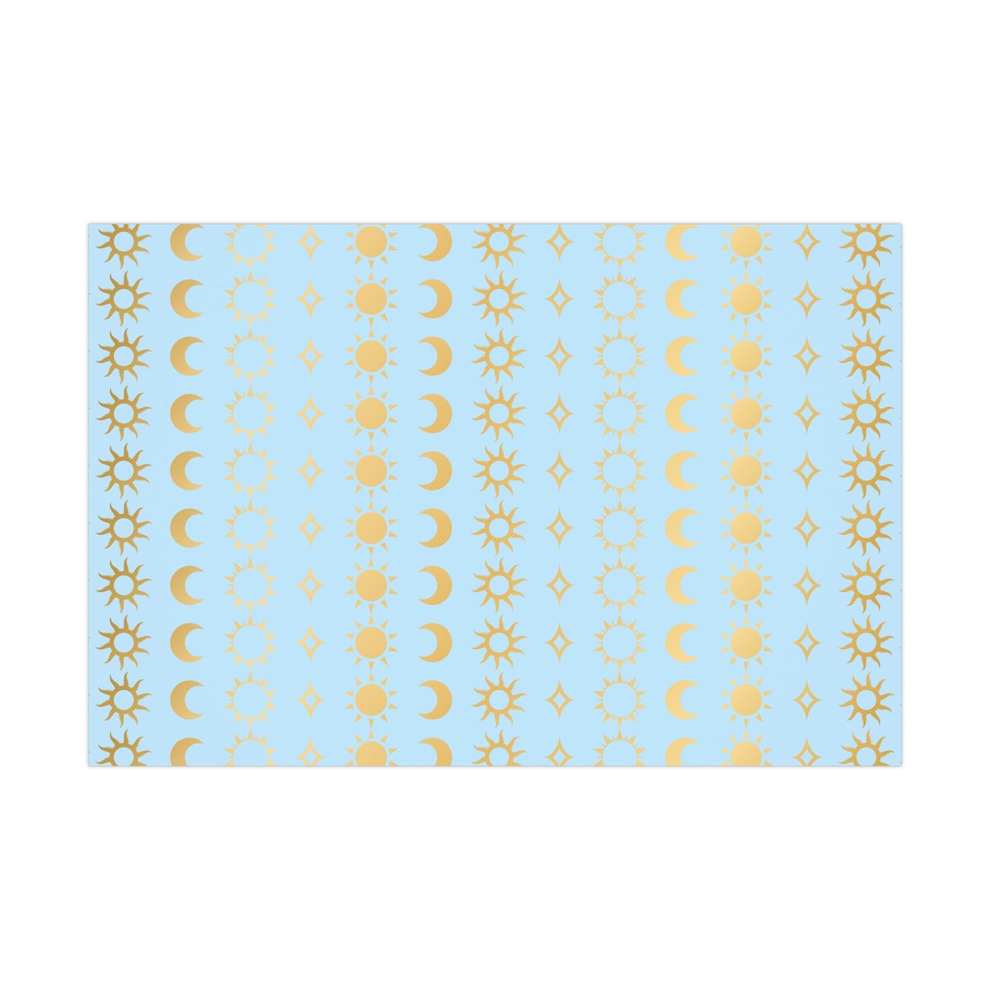 Elegant Celestial Gift Wrap Papers for All Occasions, Moon and Sun Design, Birthday, Christmas, Baby Shower, Eco-Friendly