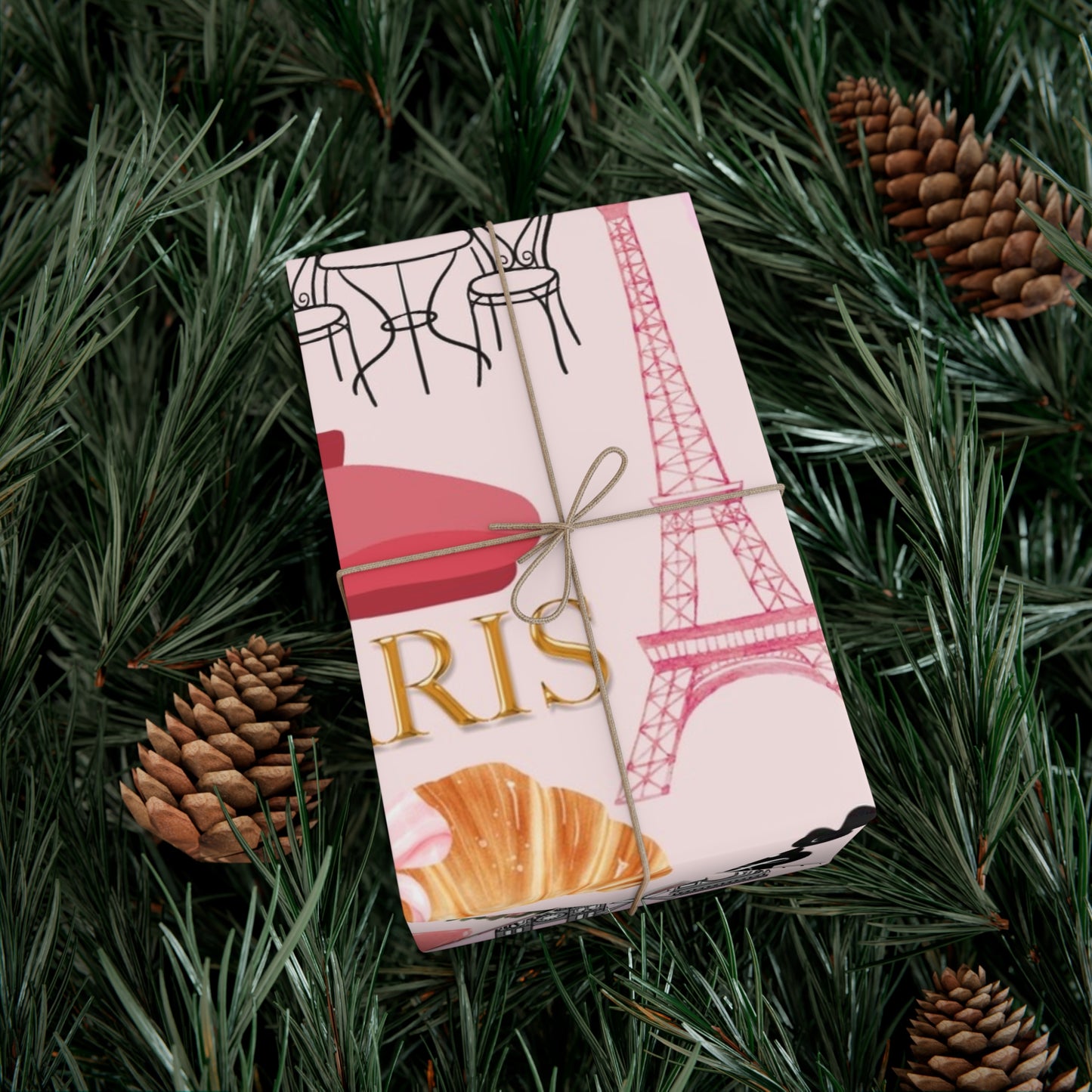 Charming Gift Wrap Papers for Special Occasions | Parisian Theme | Perfect for Birthdays, Weddings, Showers, Holidays, Anniversaries