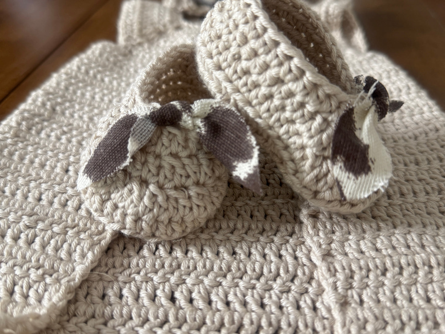 Handmade Crochet Four-Piece Baby Set