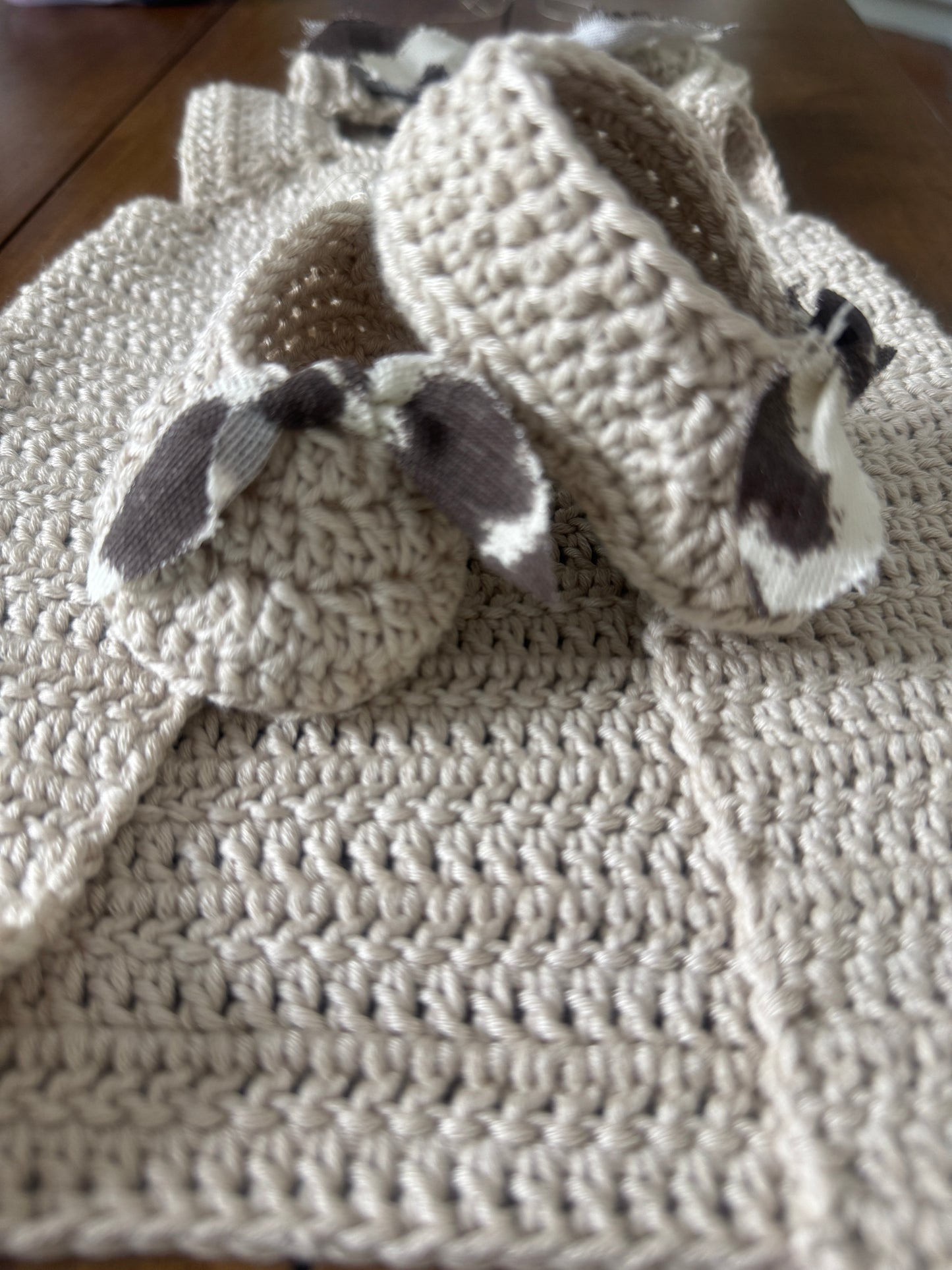 Handmade Crochet Four-Piece Baby Set